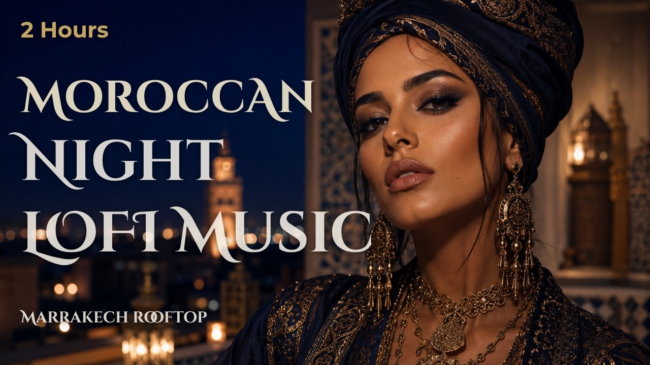 🌙 Marrakech Rooftop &middot; After Midnight Lofi2 Hours Moroccan Night Music for Sleep, Study & Relaxation