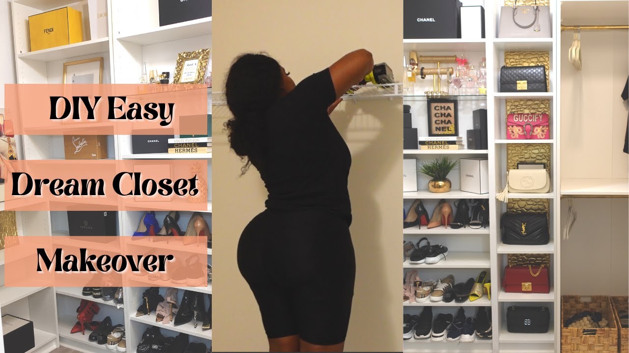 DIY Easy Master Closet Makeover on a Budget// IKEA HACK// Billy Bookcase| LivingWithFoxx