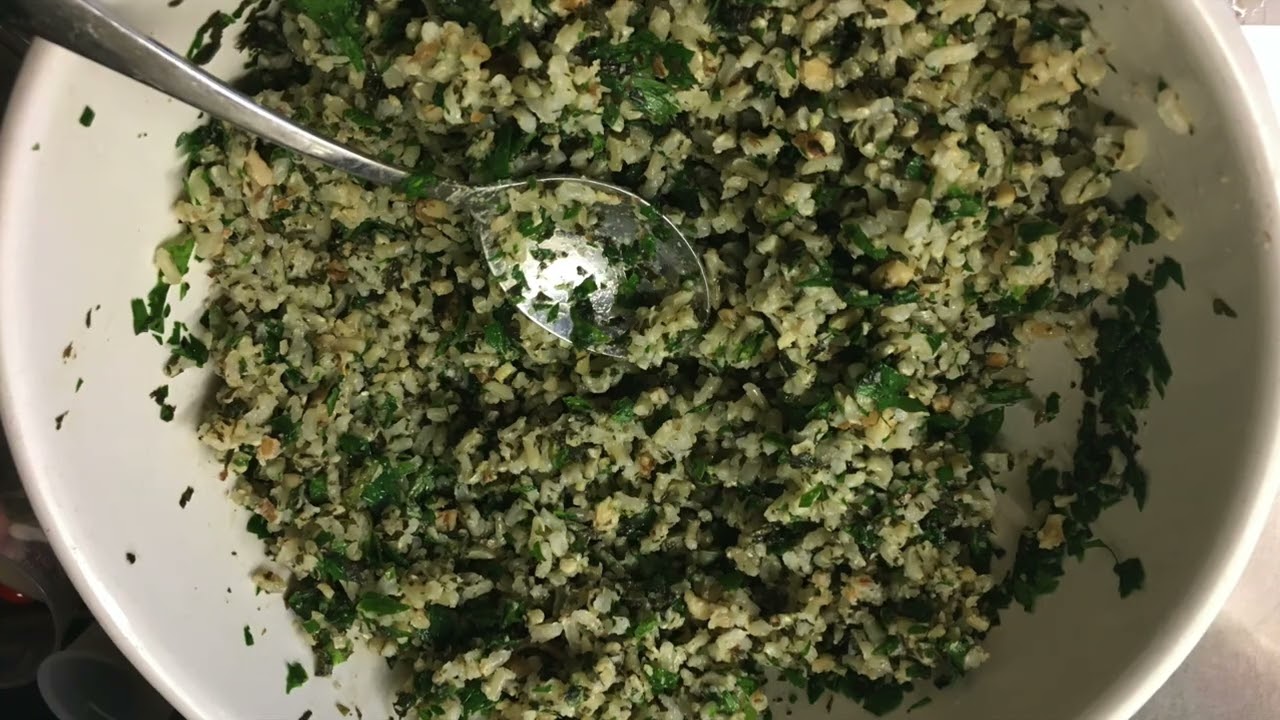 Grape Leaves al Pesto