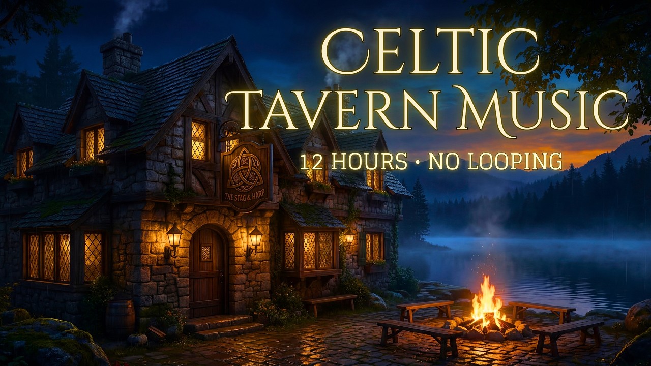 The Stag & Harp Tavern | 12 Hours of Soothing Celtic Music and Medieval Fantasy Ambience