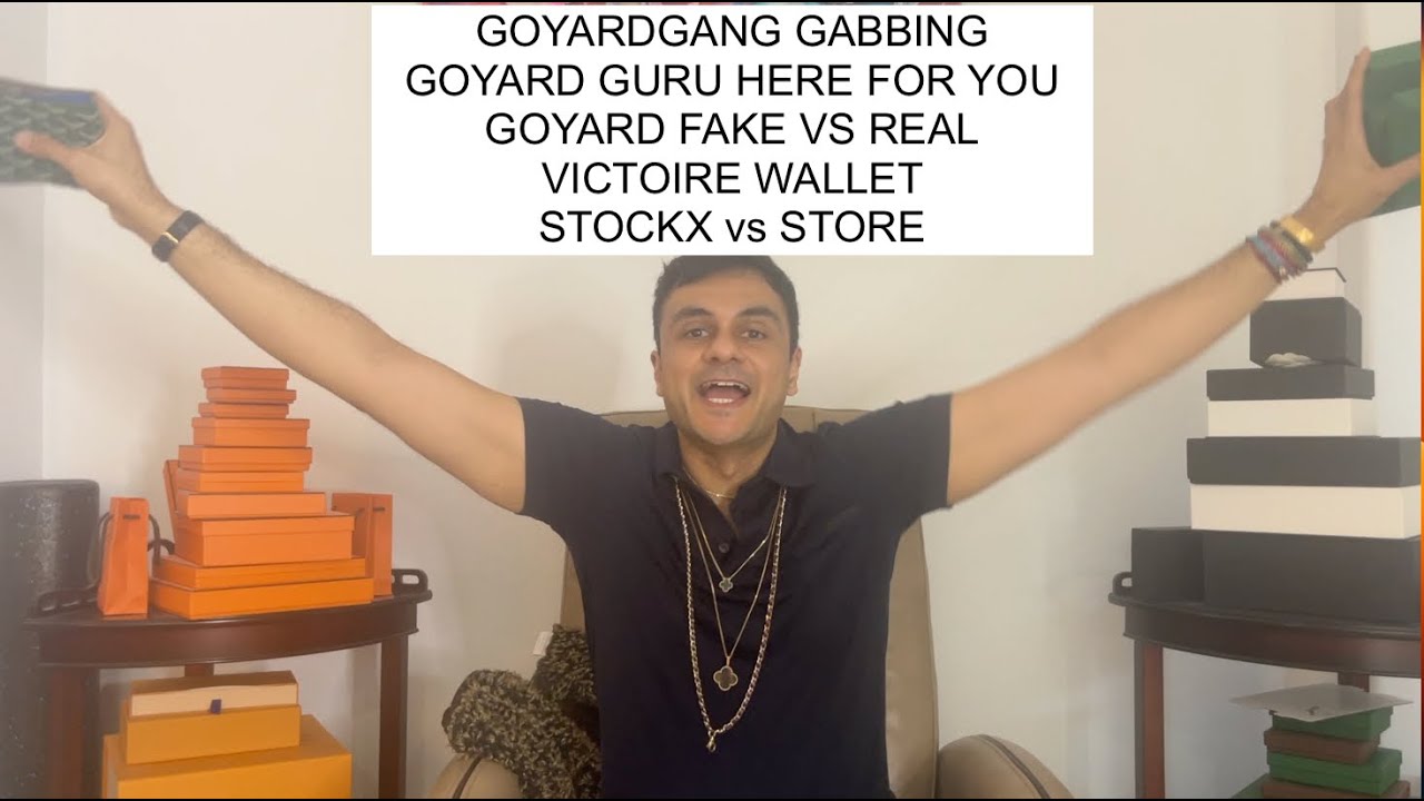 Goyard Gang Gabbing — поддельный кошелек Victory Wallet против настоящего — Stockx против Store