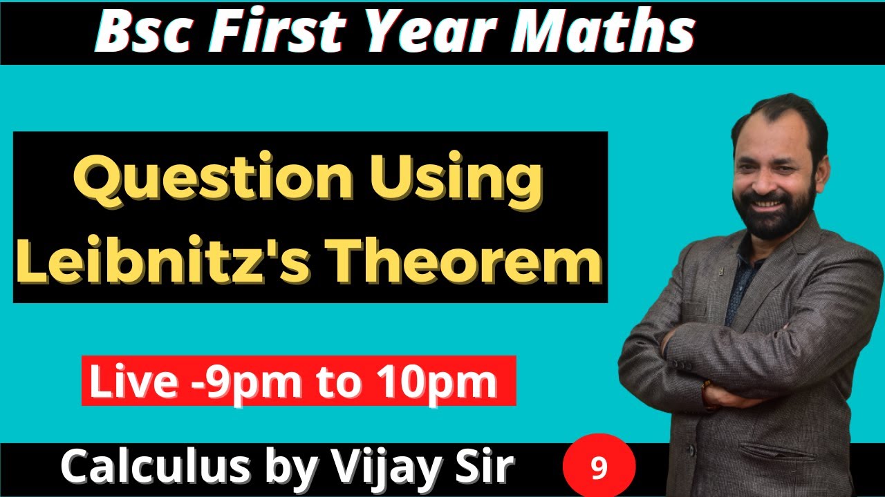 Leibntiz's Theorem Bsc 1st year maths chapter 3  \ Successive Differentiation L-9