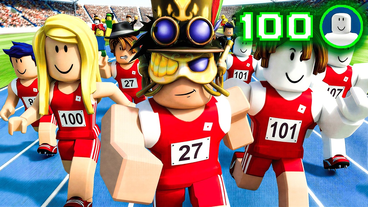 100 Oyuncu 10.000 Robux İçin Parkur Yapıyor!