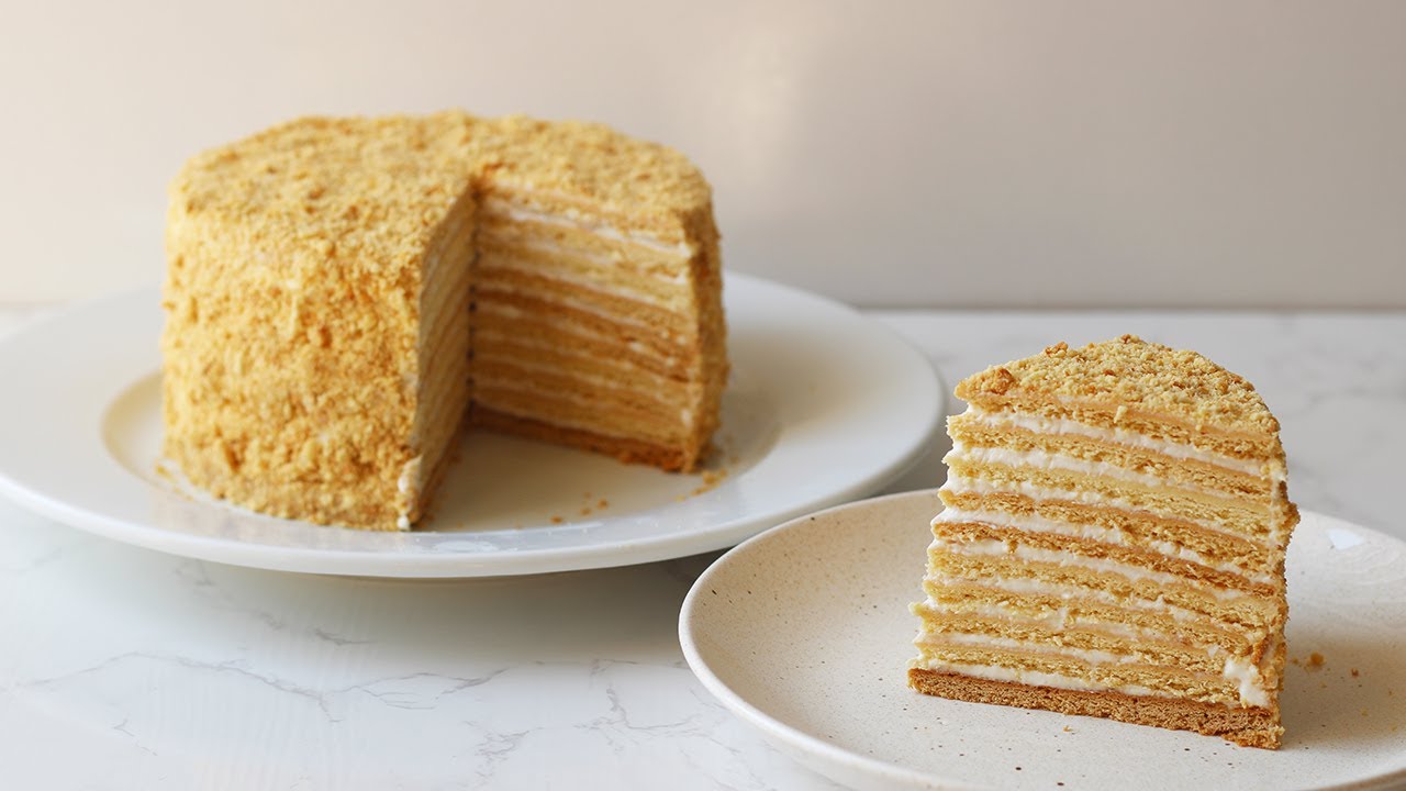 Medovik Russian Honey Cake Recipe | Sophia