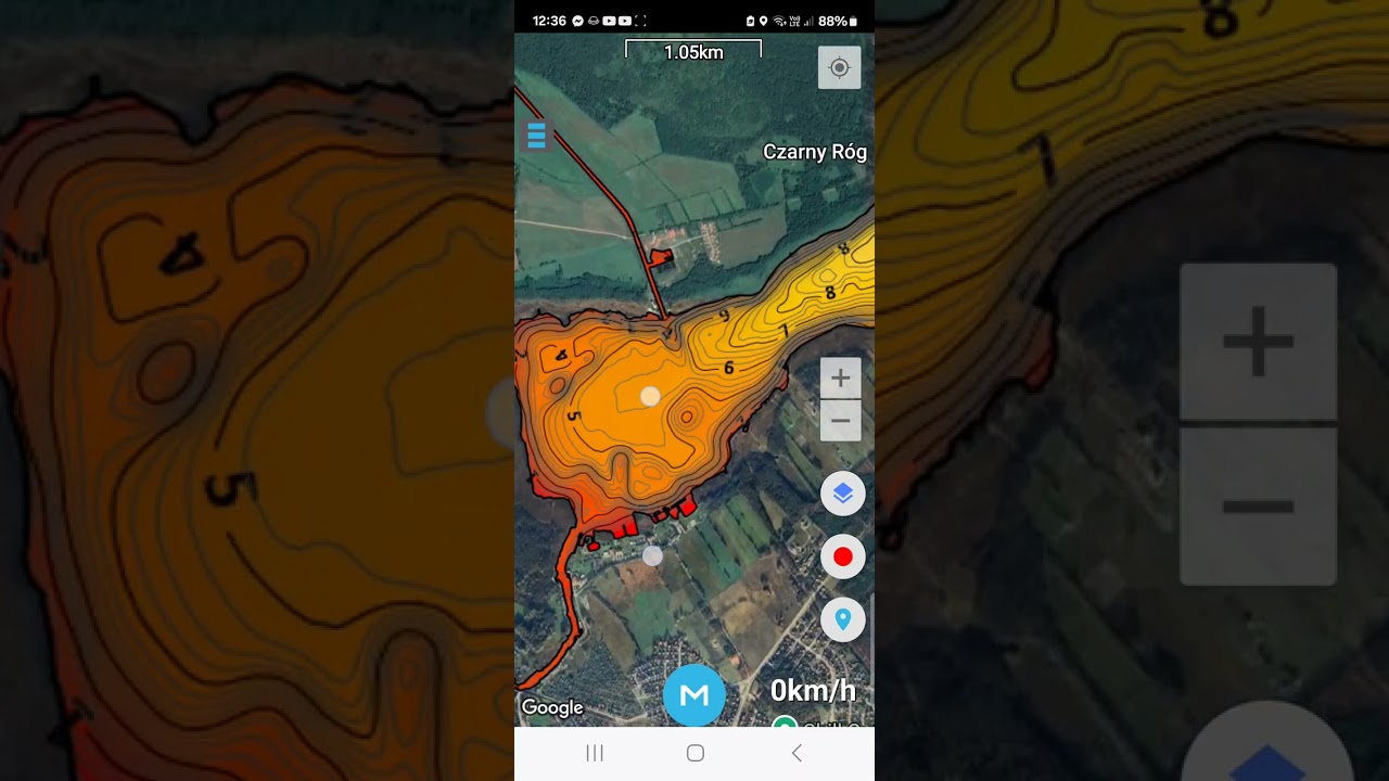 jezioro roś#mapa batymetryczna jezioro roś na smartfony