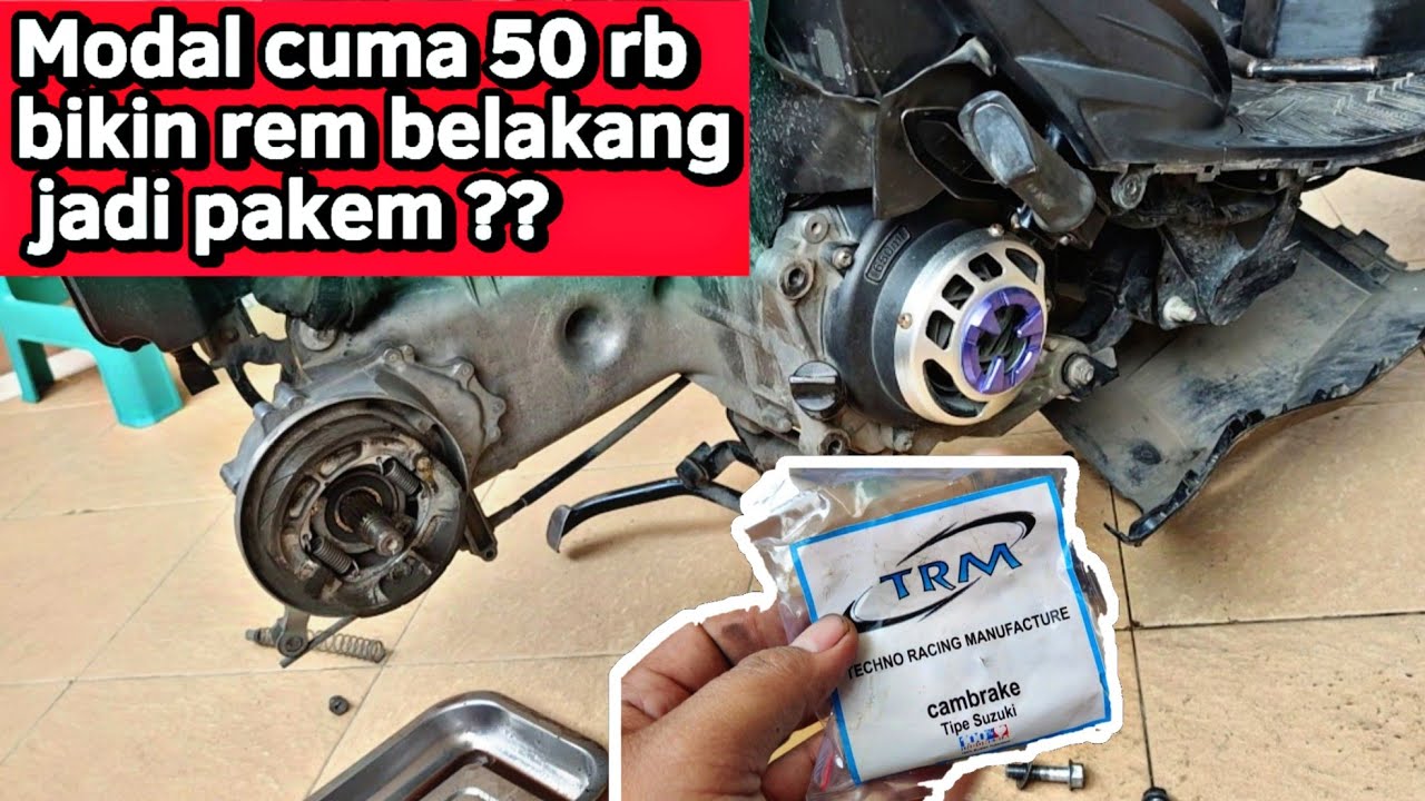 Pemasangan CAMBRAKE TRM Di SUZUKI ADDRESS | Tambah Pakem ? |