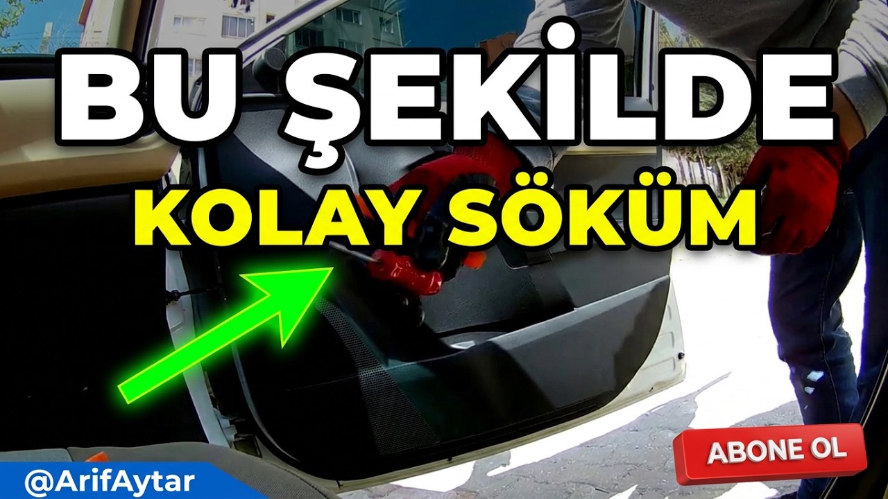 TOYOTA COROLLA SAĞ ÖN KAPI DÖŞEMESİ NASIL SÖKÜLÜR? | 2013-2018 |