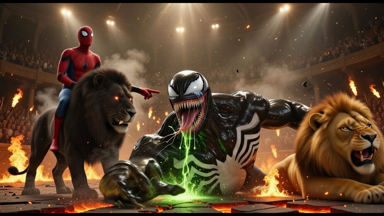 Venom DESTROYED Spider-Man... But then SPIDER-MAN CAME BACK AND BROKE HIM! 😂🦁