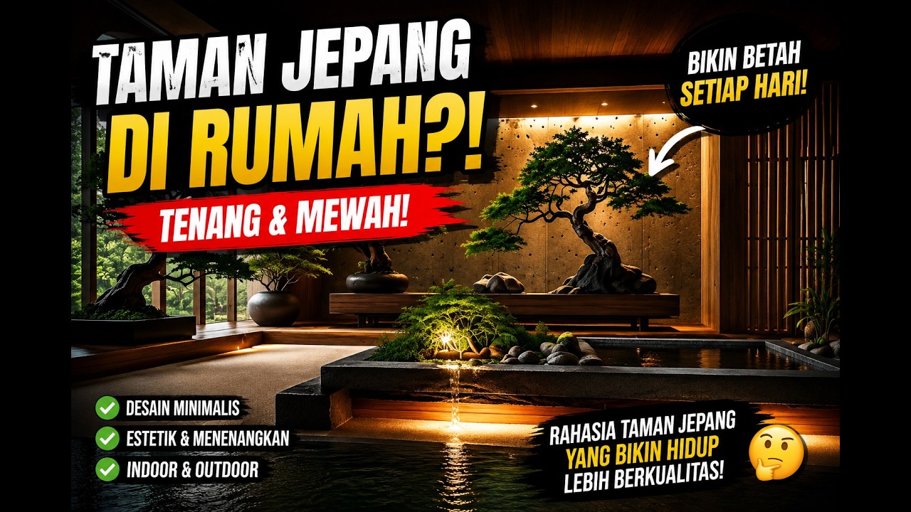 Desain Garden Japanese Style Modern | Taman Indoor Outdoor untuk Rumah Modern