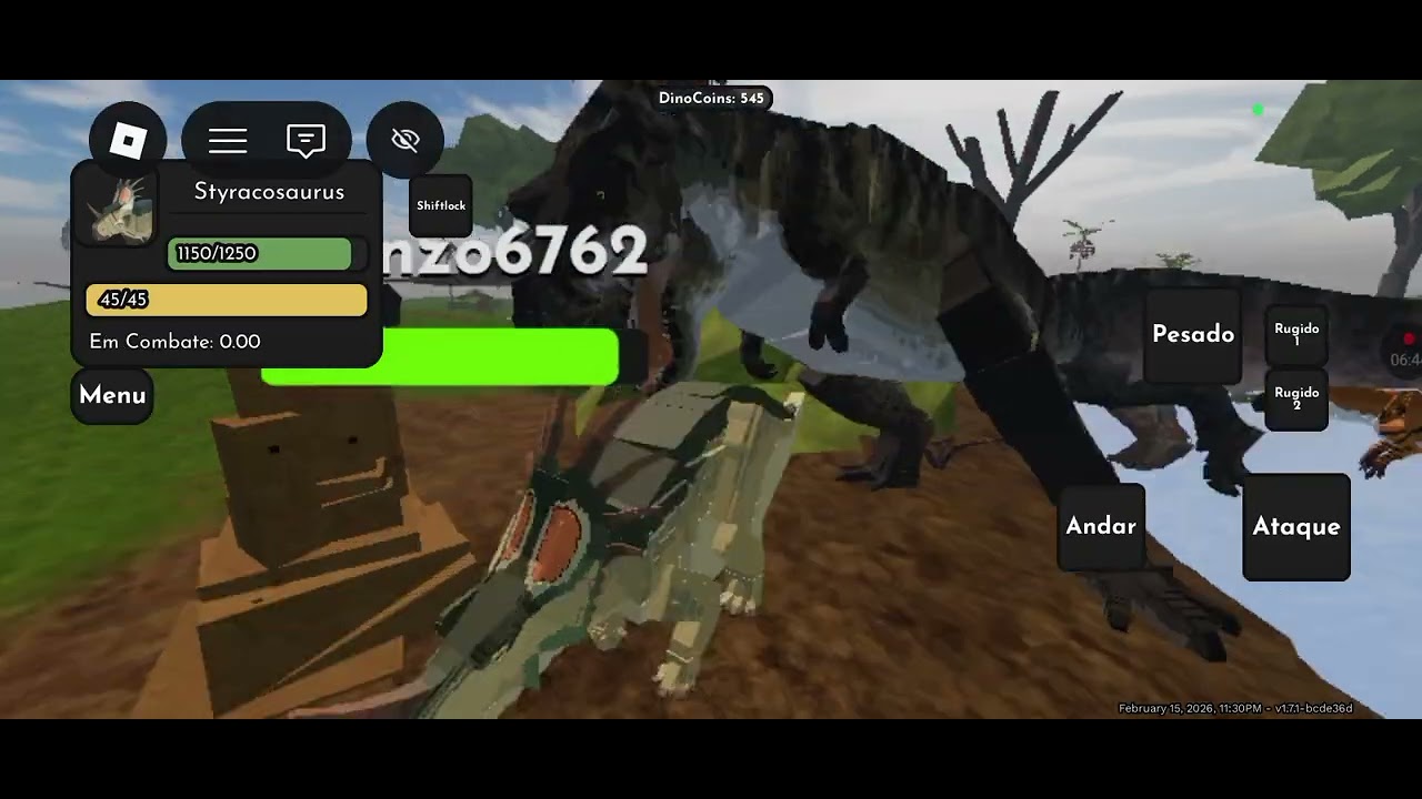 Jogando Jurassic block 