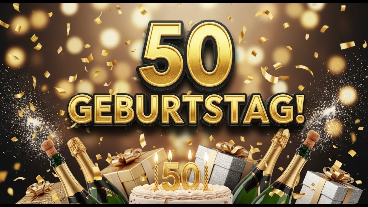 Lied zum 50. Geburtstag 🥂 Ein halbes Jahrhundert! Schönes Geburtstagslied (50 Jahre)