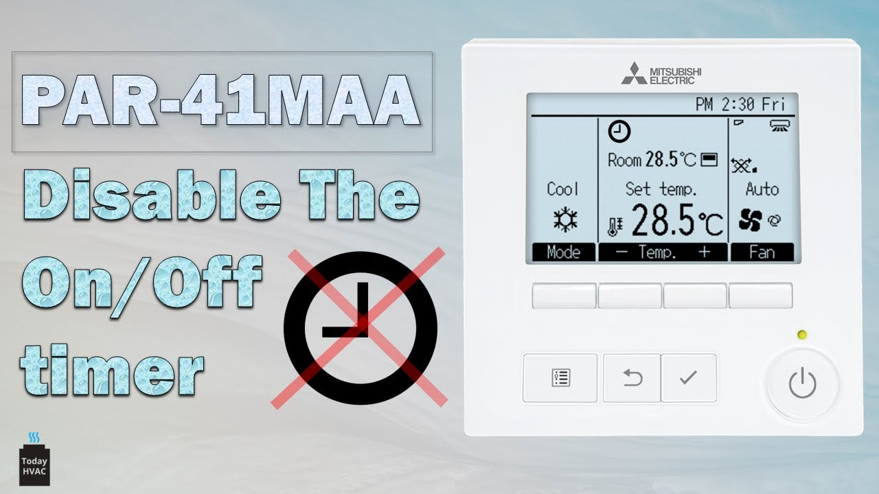 How to Disable the PAR 41MAA On/Off timer