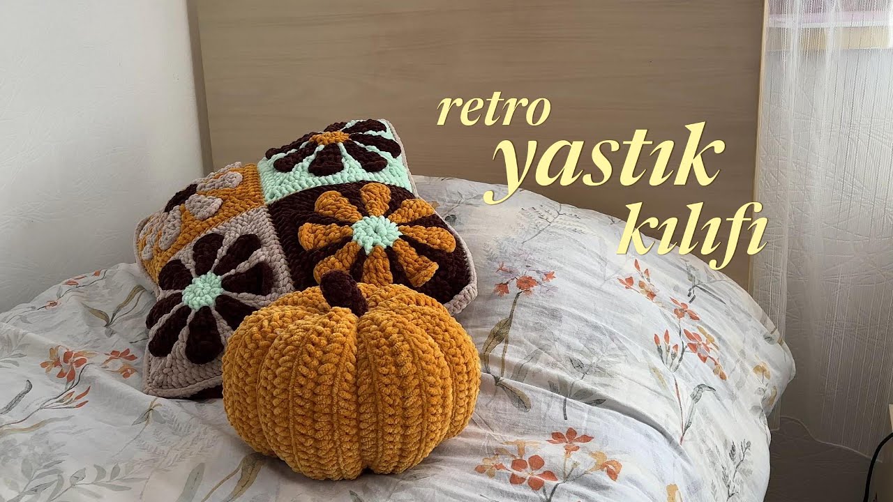 Retro Papatya Yastık Kılıfı Yapımı 🌼