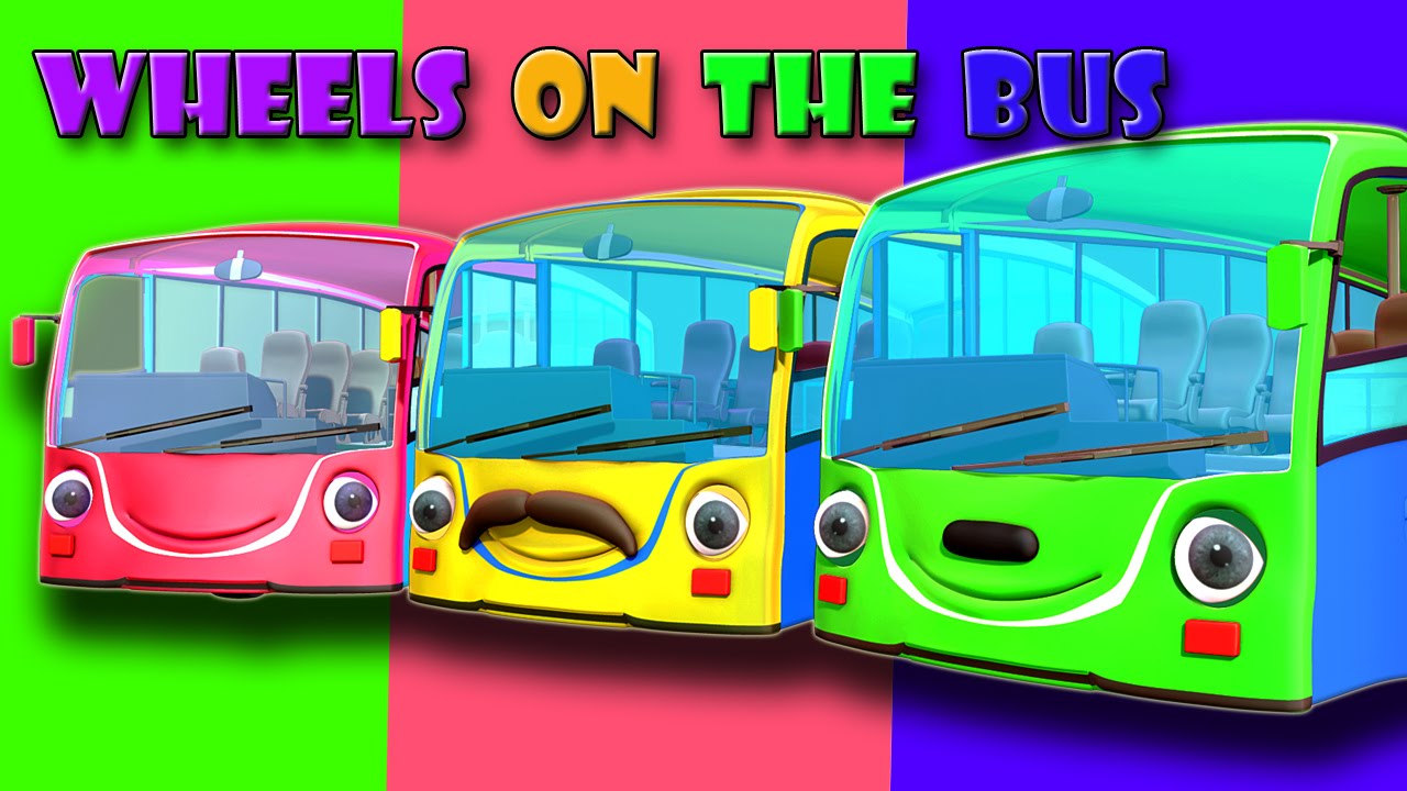 Wheels On The Bus Go Round And Round | Nursery Rhymes For Kids