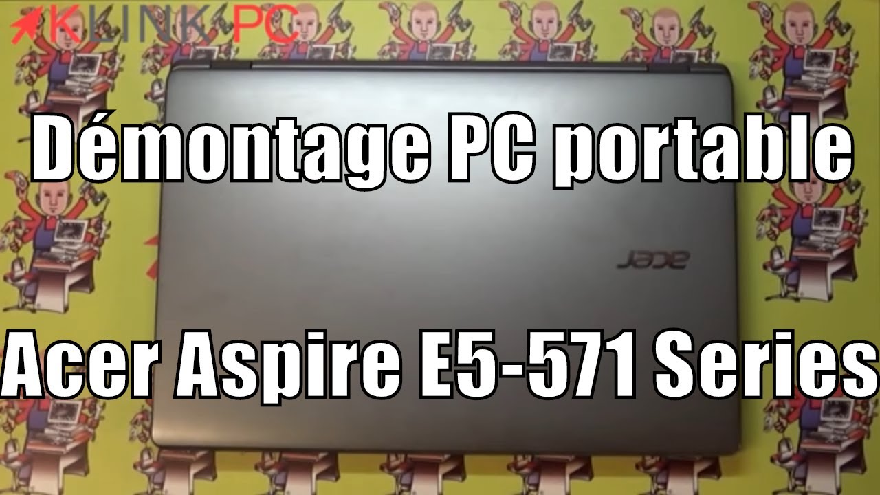 как разобрать ноутбук Acer Aspire E5-571 Series