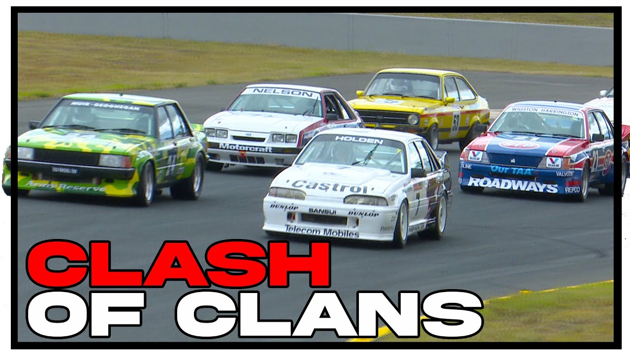 Absolutely Wild Historic Car Race Hit by Rain - ATCC Australian Touring Cars Blend Line TV