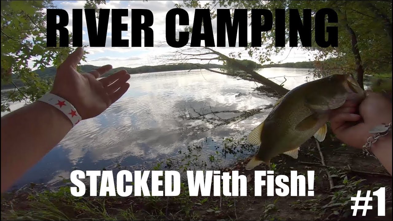 CAMPING On RIVER STACKED With Fish EP 1 (Wisconsin River)