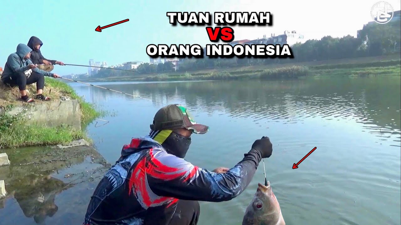 Luar biasa..! Mancing liaran bersama tuan rumah bikin heboh