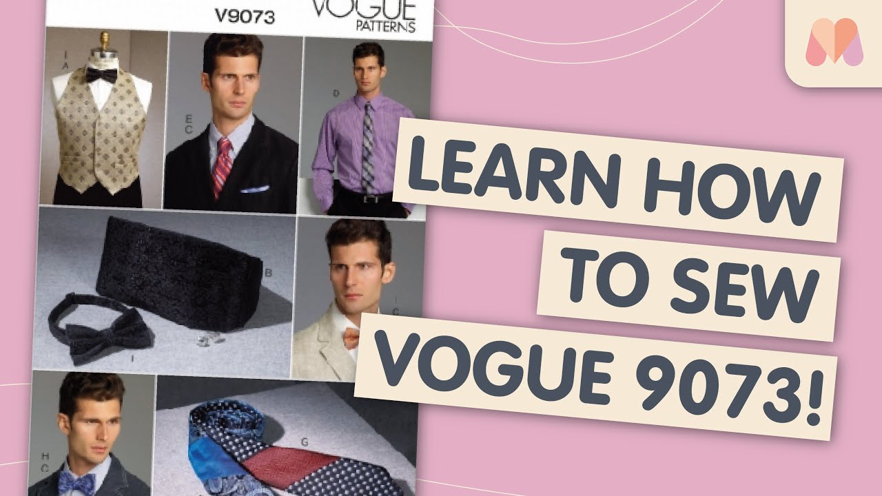 How to make Vogue 9073 – Cummerbund and Bow Tie Sewalong