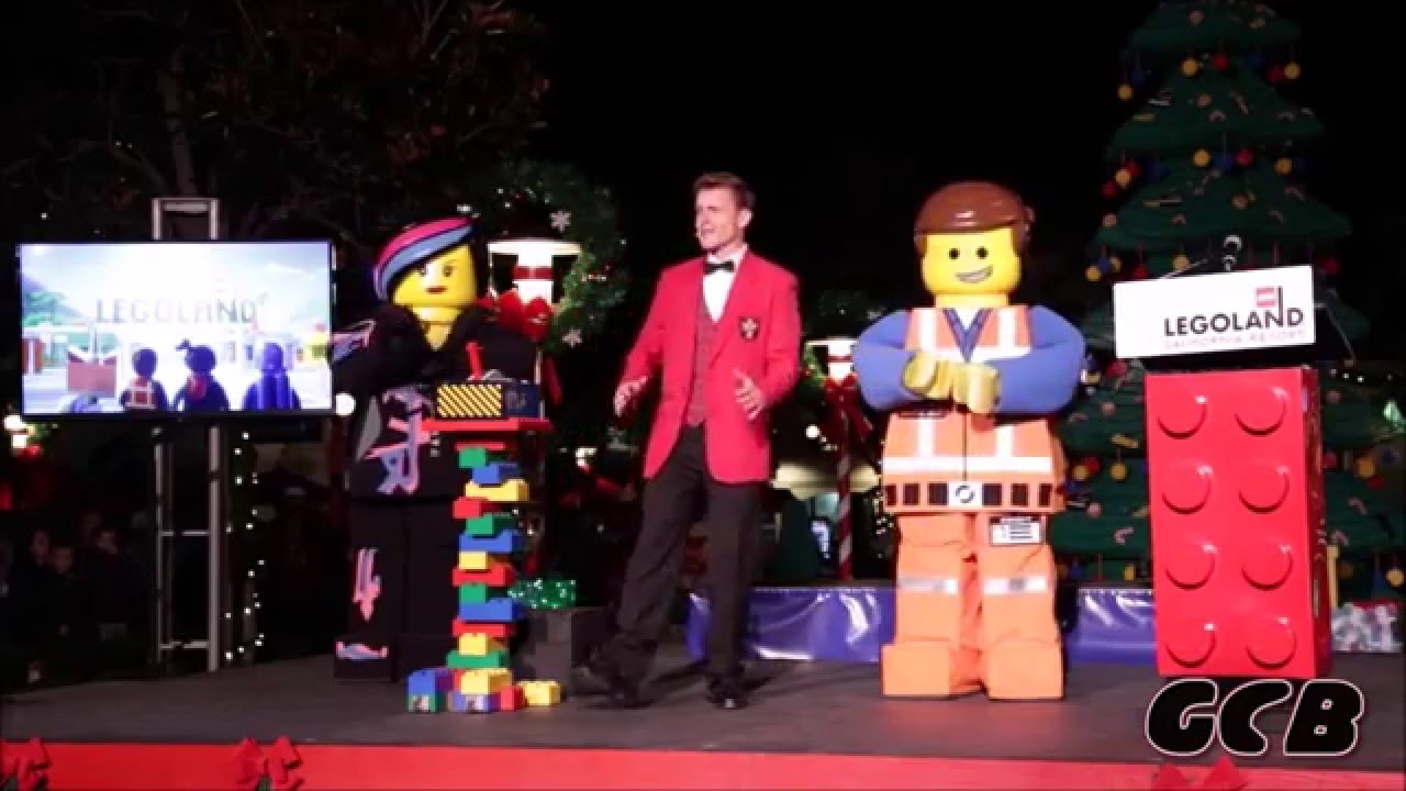 Legoland California 2015 Christmas Tree Lighting with Jenna Elfman