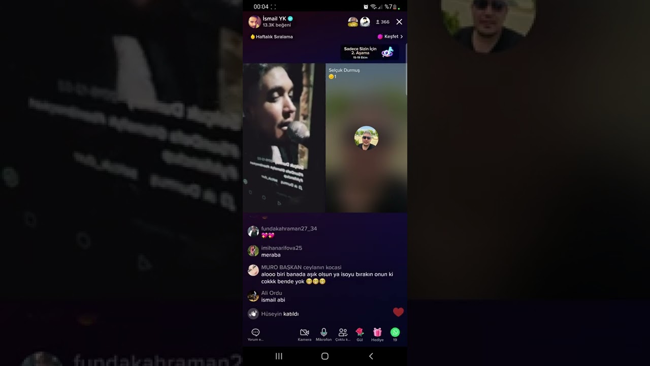 ismail yk tiktok canlı yayını 14.10.2022