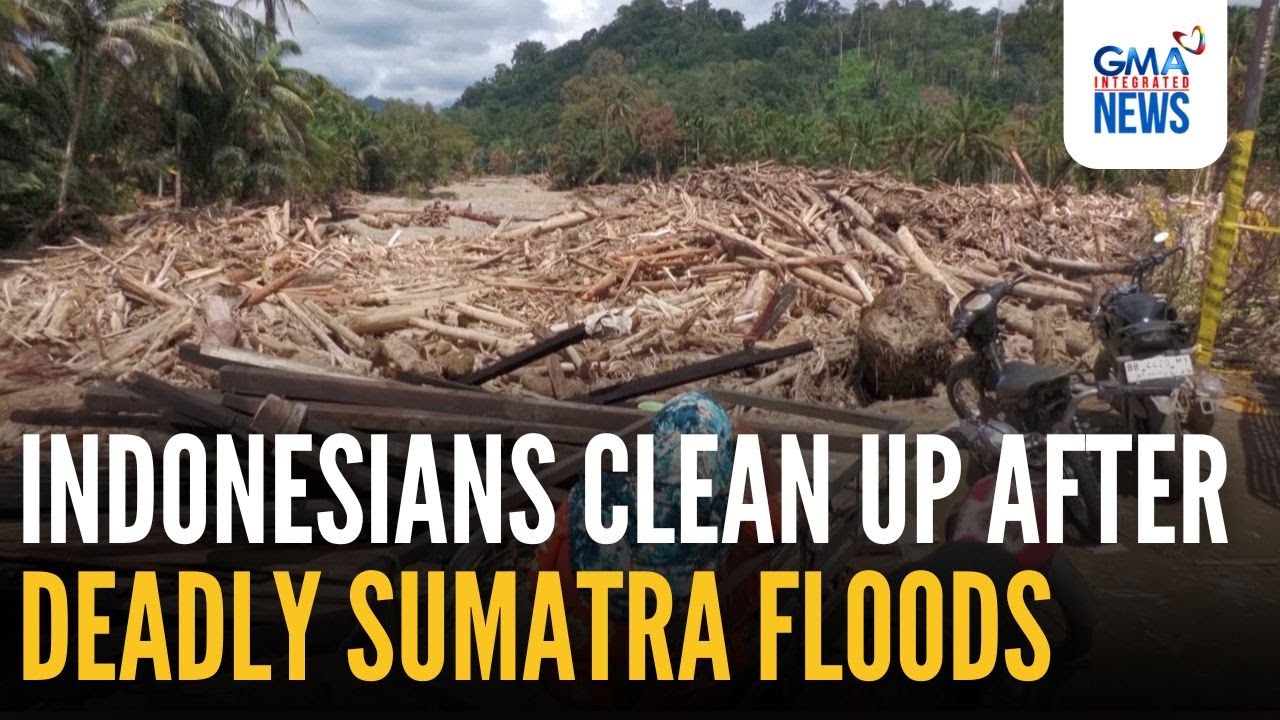 Indonesians clean up after deadly Sumatra floods | GMA Integrated News