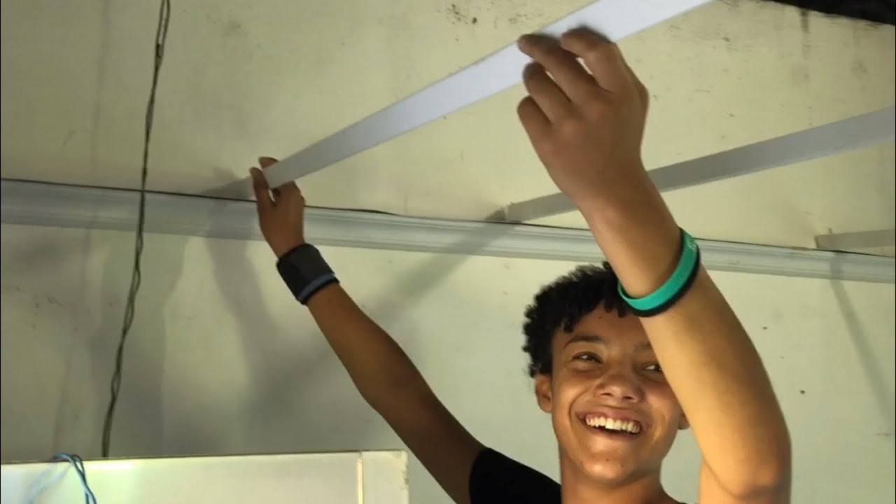 Forro pvc em paredes sem esquadro. Episódio-5 participação da Karol com k