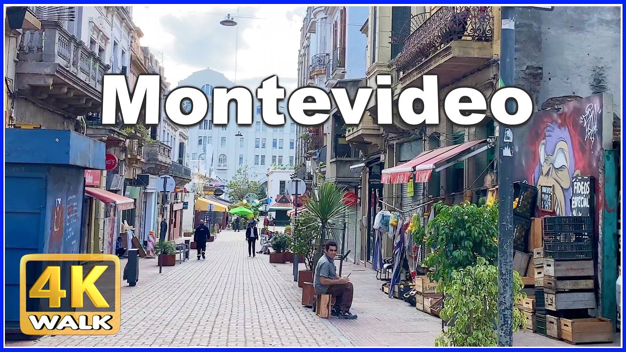 【4K】WALK Ciudad Vieja - Old Town MONTEVIDEO Uruguay 4k video