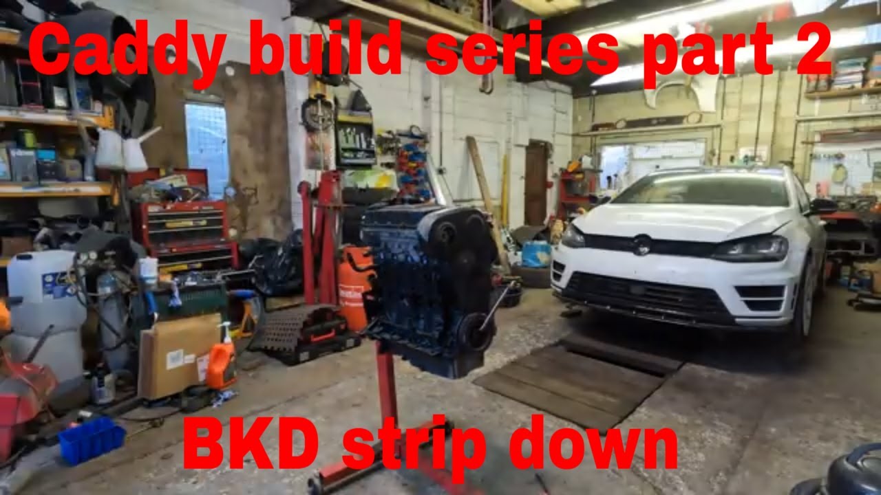 Серия видеороликов о сборке VW BKD Caddy, часть 2: разборка двигателя 2.0tdi для последующей моди...