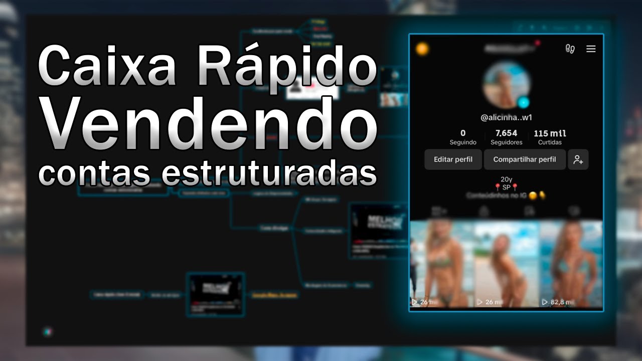 Estratégia de Caixa Rápido vendendo contas (DropService)