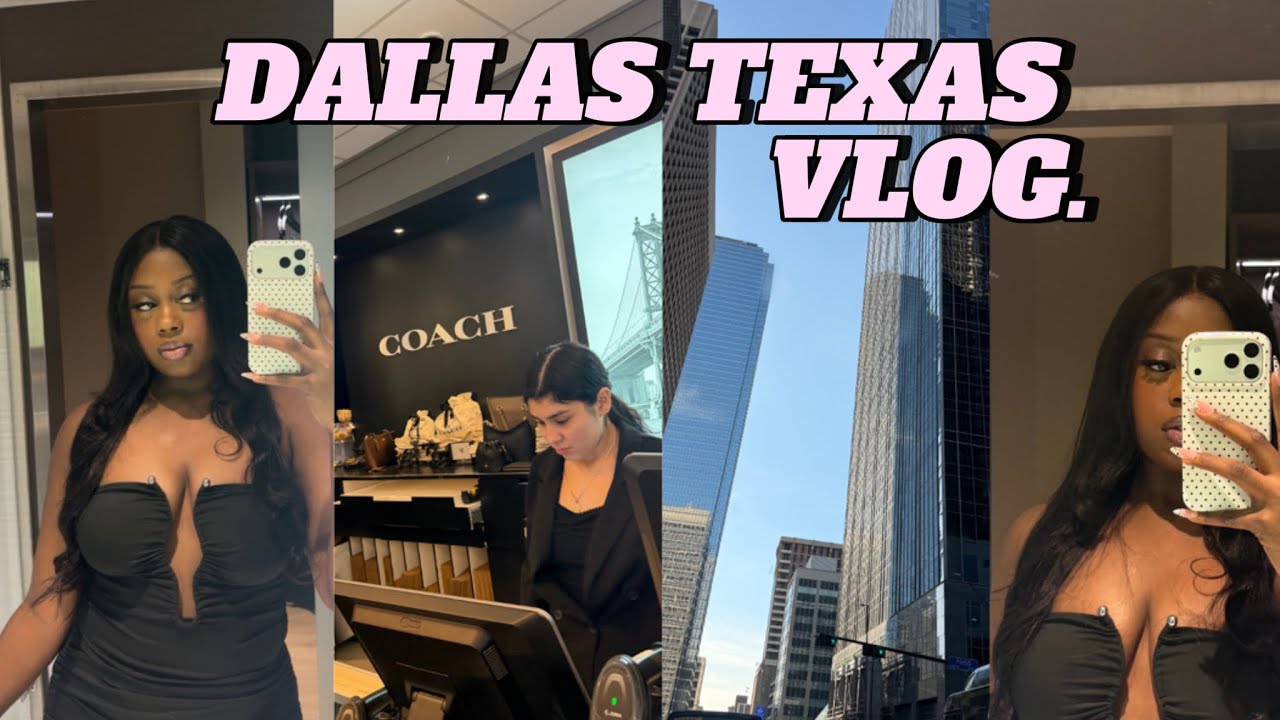 Dallas,TX Vlog: surprise party, out of town air, coach store