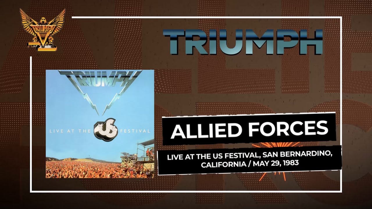 Triumph - Allied Forces (Official Audio) - LIVE at the US Festival, 1983