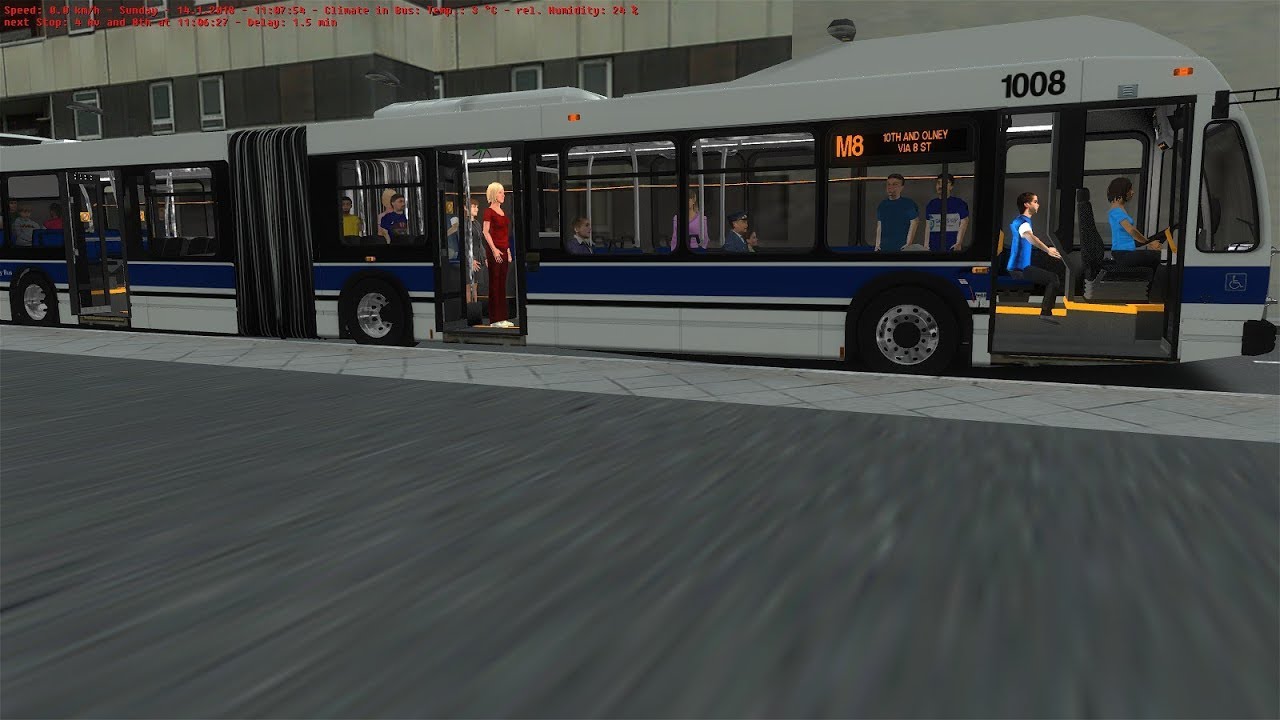 OMSI 2 Liberty 0.23 (New York) Route M8 With MTA NovaBus LFSA Gen IV