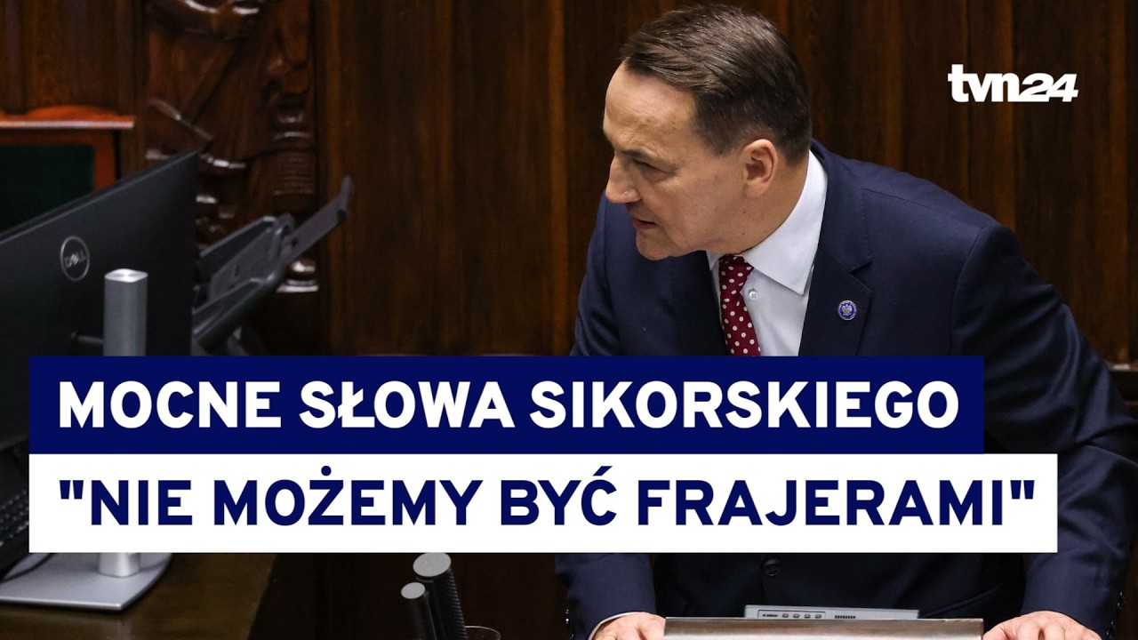 Sikorski: Kreml nie ustąpi. Będzie testował kolejne granice. Najważniejsze momenty z exposé