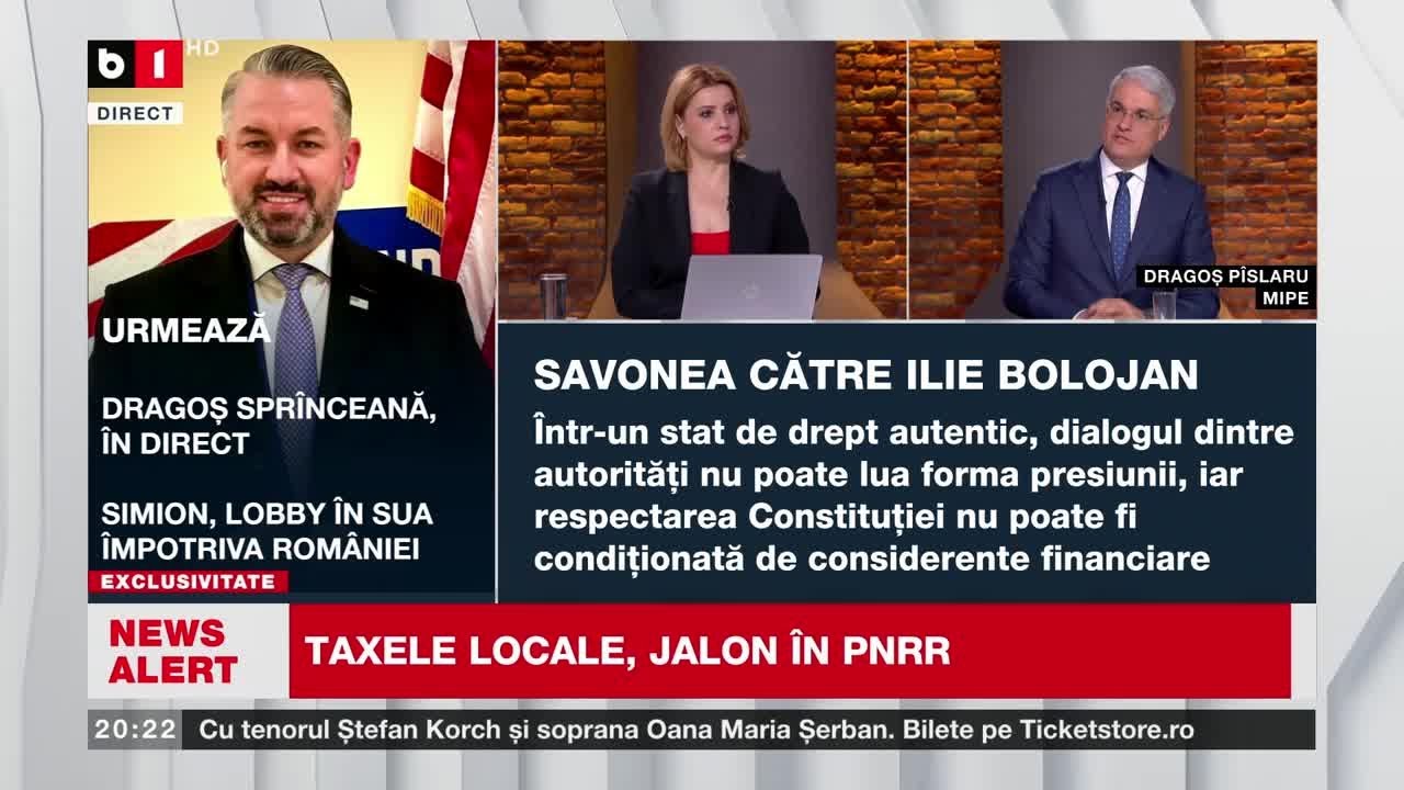 SPECIAL B1 CU NADIA CIURLIN. MIN. PÎSLARU,ÎN STUDIOUL B1TV: SAVONEA E ÎNTR-O OFENSIVĂ DISPERATĂ.P1/3