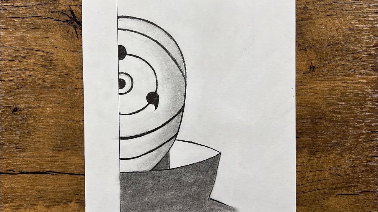 Easy obito uchiha drawing for beginners | How to draw obito uchiha step-by-step