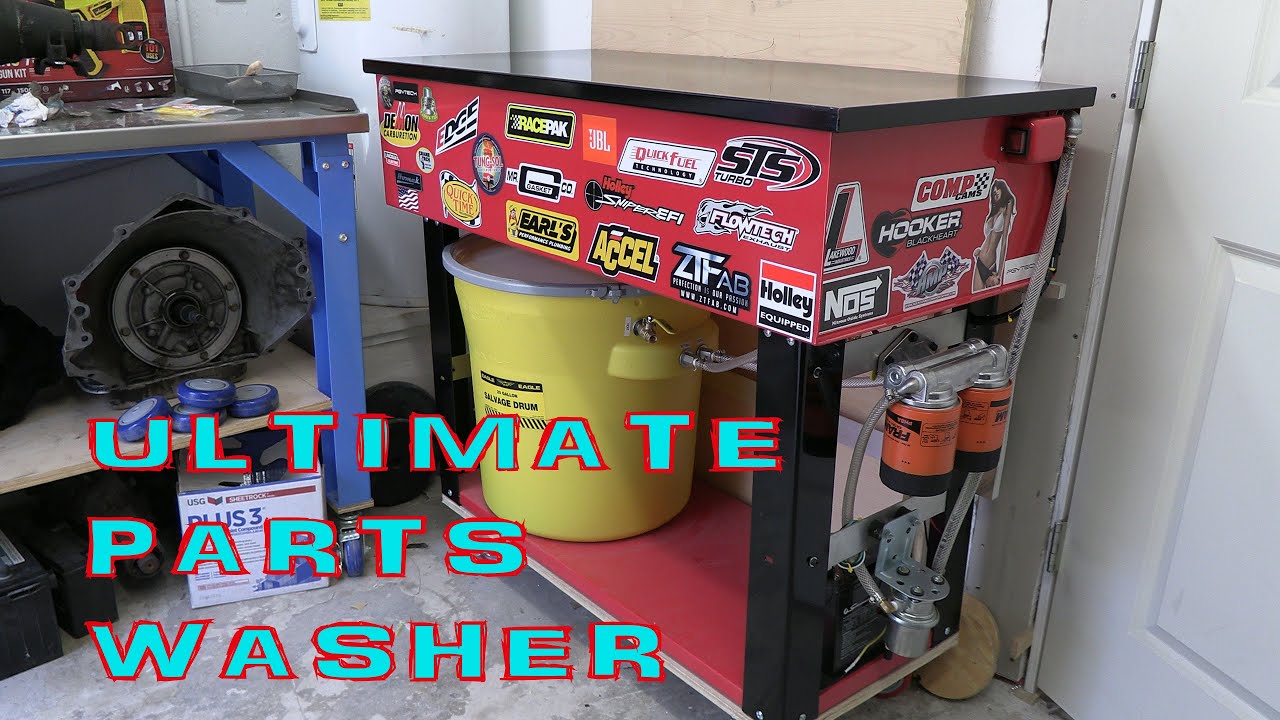HOMAK 40 GALLON PARTS WASHER, THE REAL ULTIMATE BUILD. Forget Harbor Freight junk washer. its insane