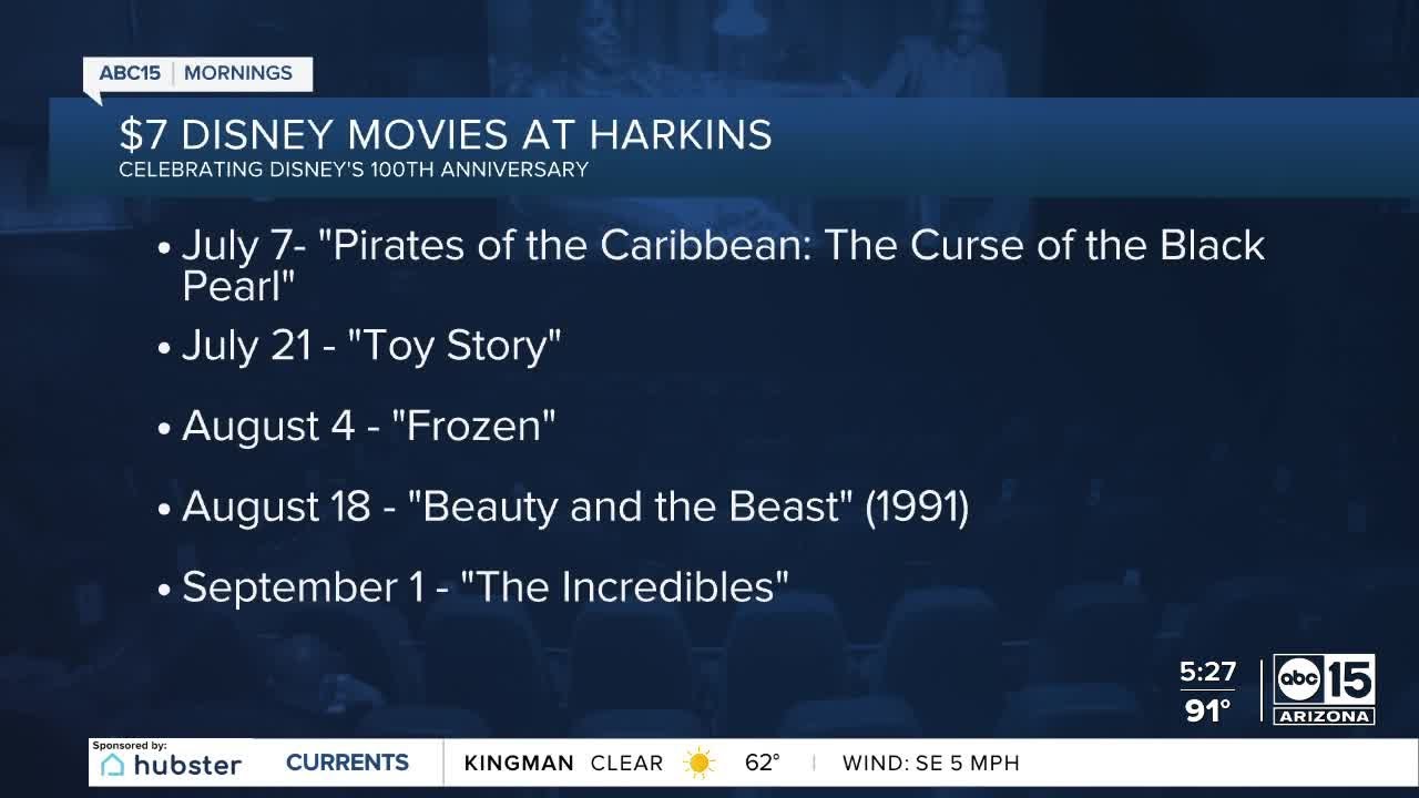 See some of your favorite films for $7 at Harkins to celebrate Disney's 100th anniversary