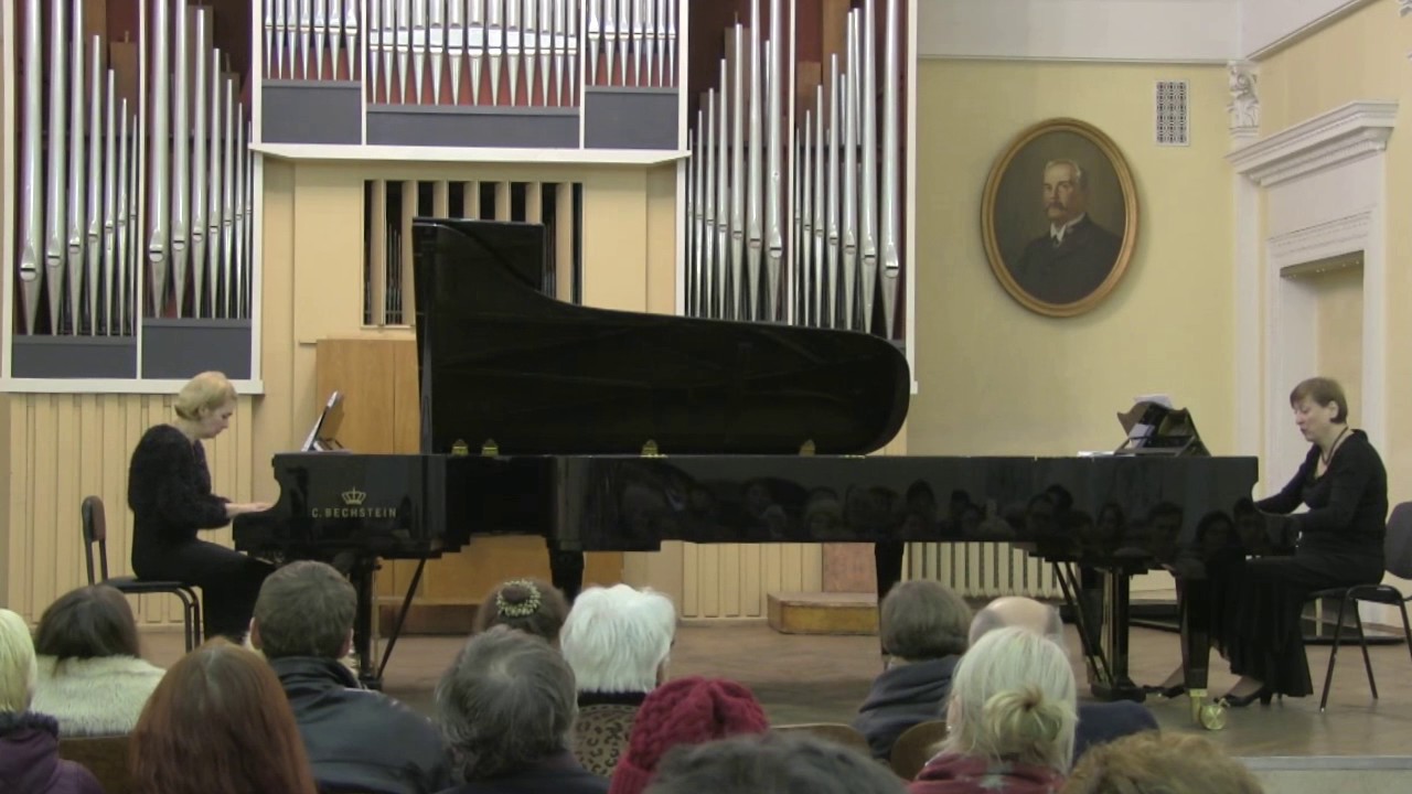 Tchaikovsky-Economou. Nutcracker Suite Op 71a.Piano duo Fandeeva-Borysenko