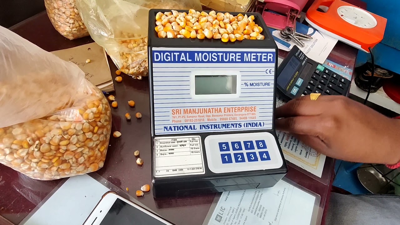How to Check Maize Moisture By Digital Moisture Meter |NII| Corn Cultivation in India|MeterPrice7K