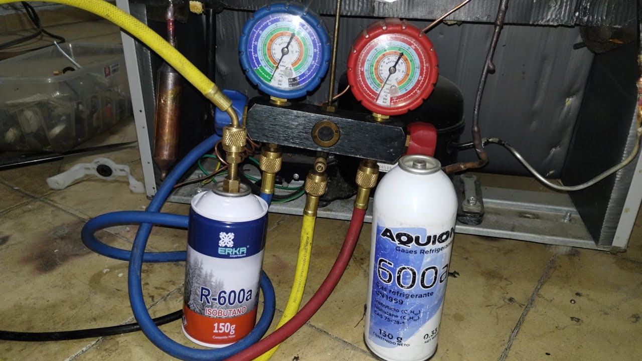 A qué presión trabaja el gas R600.Forma correcta de rellenar gas r600 sin báscula