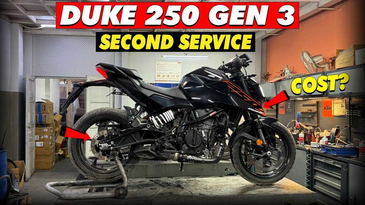 KTM DUKE 250 GEN 3 SECOND SERVICE COST? 