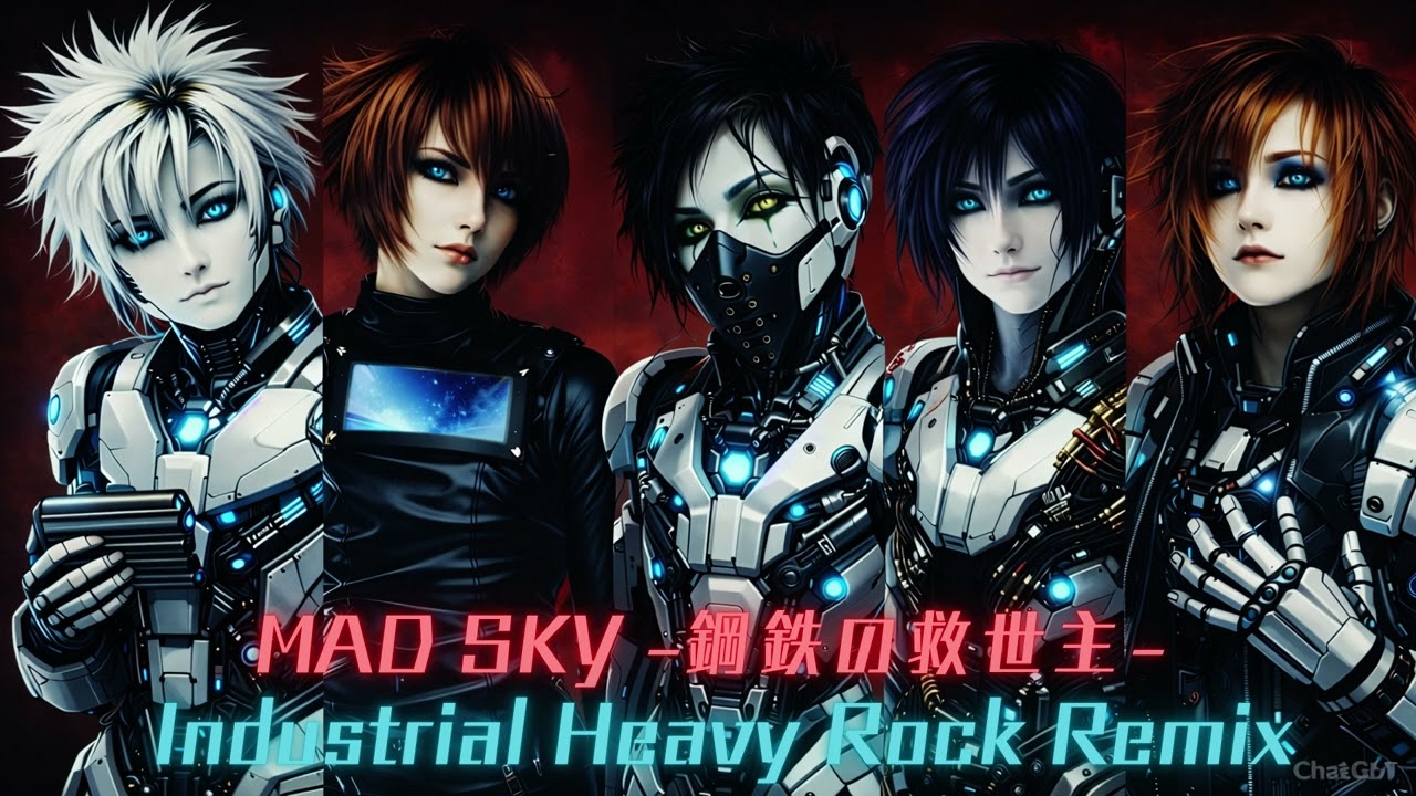 MAD SKY -鋼鉄の救世主-  / PIERROT (Cover) Industrial Heavy Rock Remix ver. | FakeMusic Japan