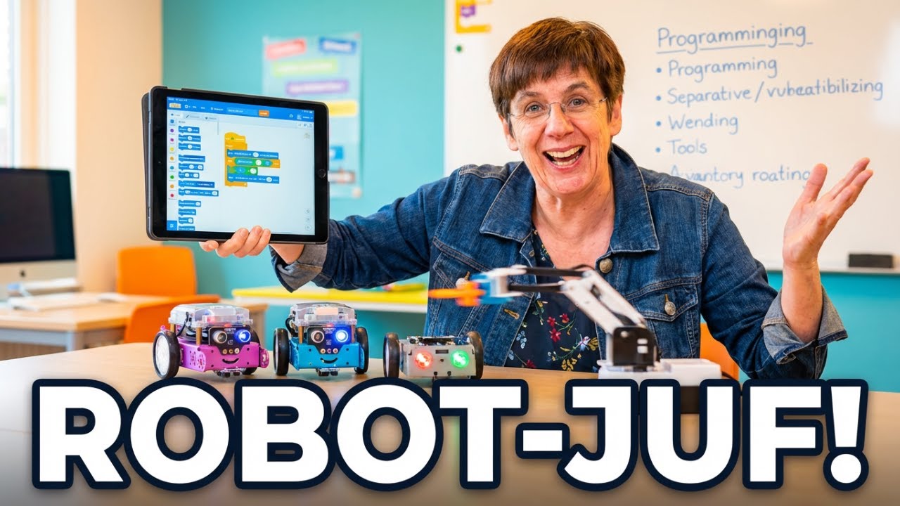 Robot-juf in actie! #lerenprogrammeren 