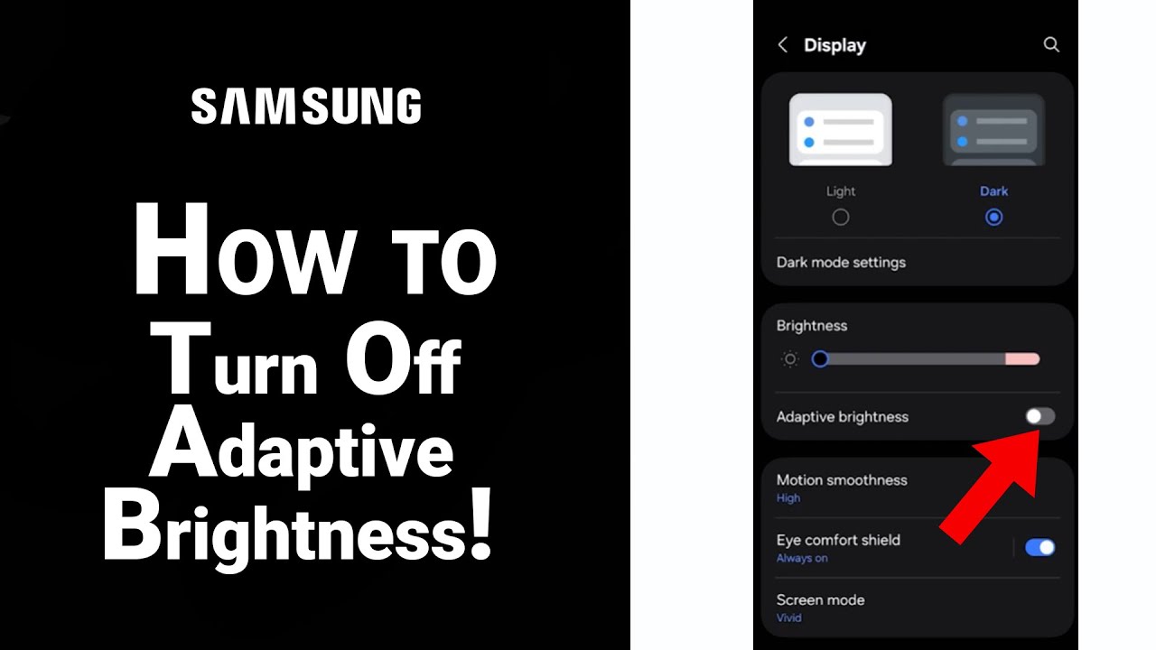 How to Turn Off Adaptive Brightness on Samsung [NEW]
