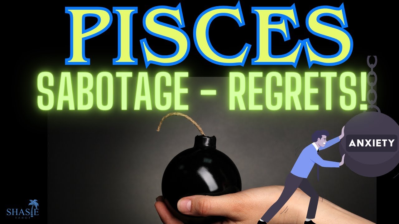 Pisces SABOTAGE! THIS PERSON MESSES up the GOOD THINGS in their LIFE! 🫣😫 REGRETS! | Tarot reading