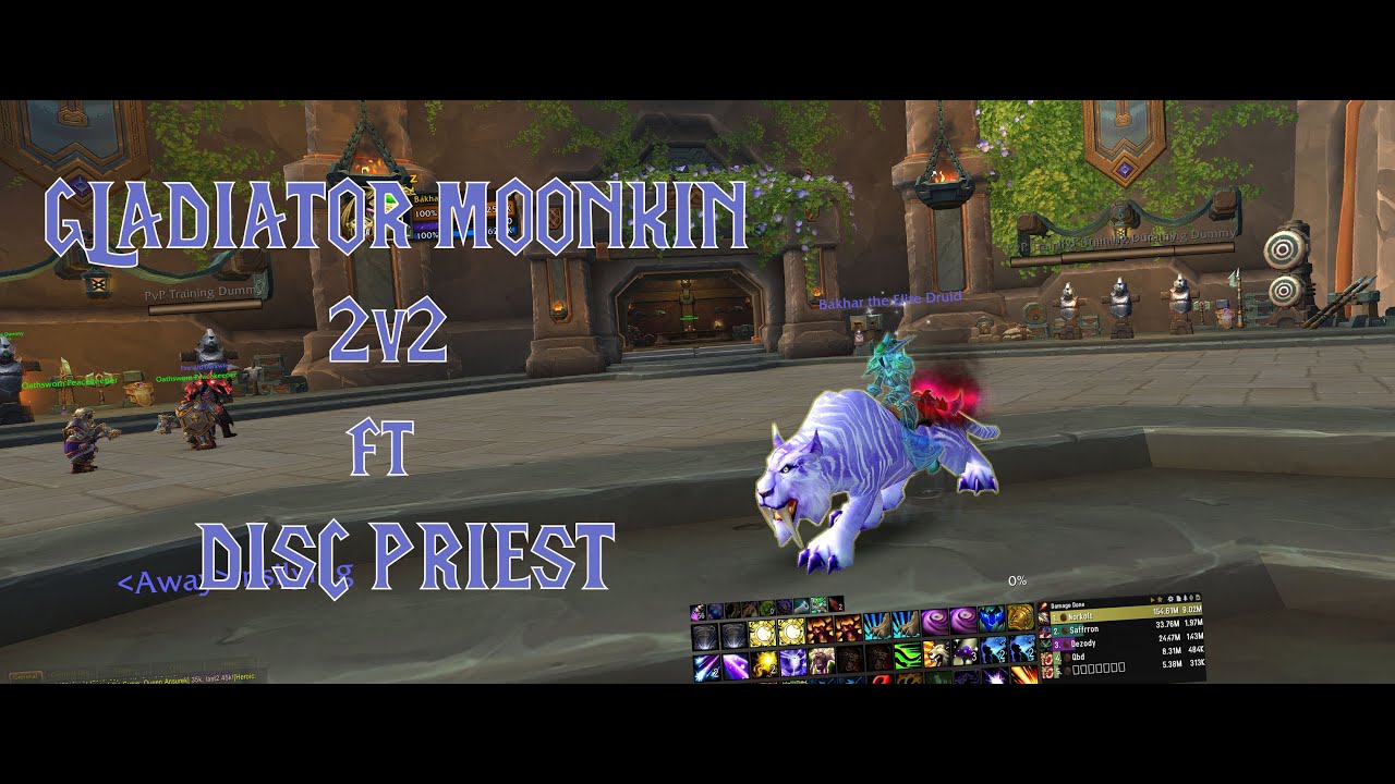 GLADIATOR MOONKIN ⚔️2v2⚔️ ft Disc Priest {EU} full games, no edition