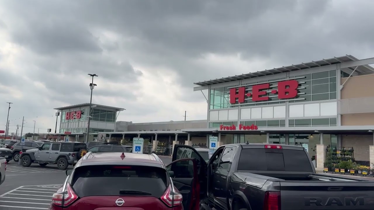 HEB supermarket stock video