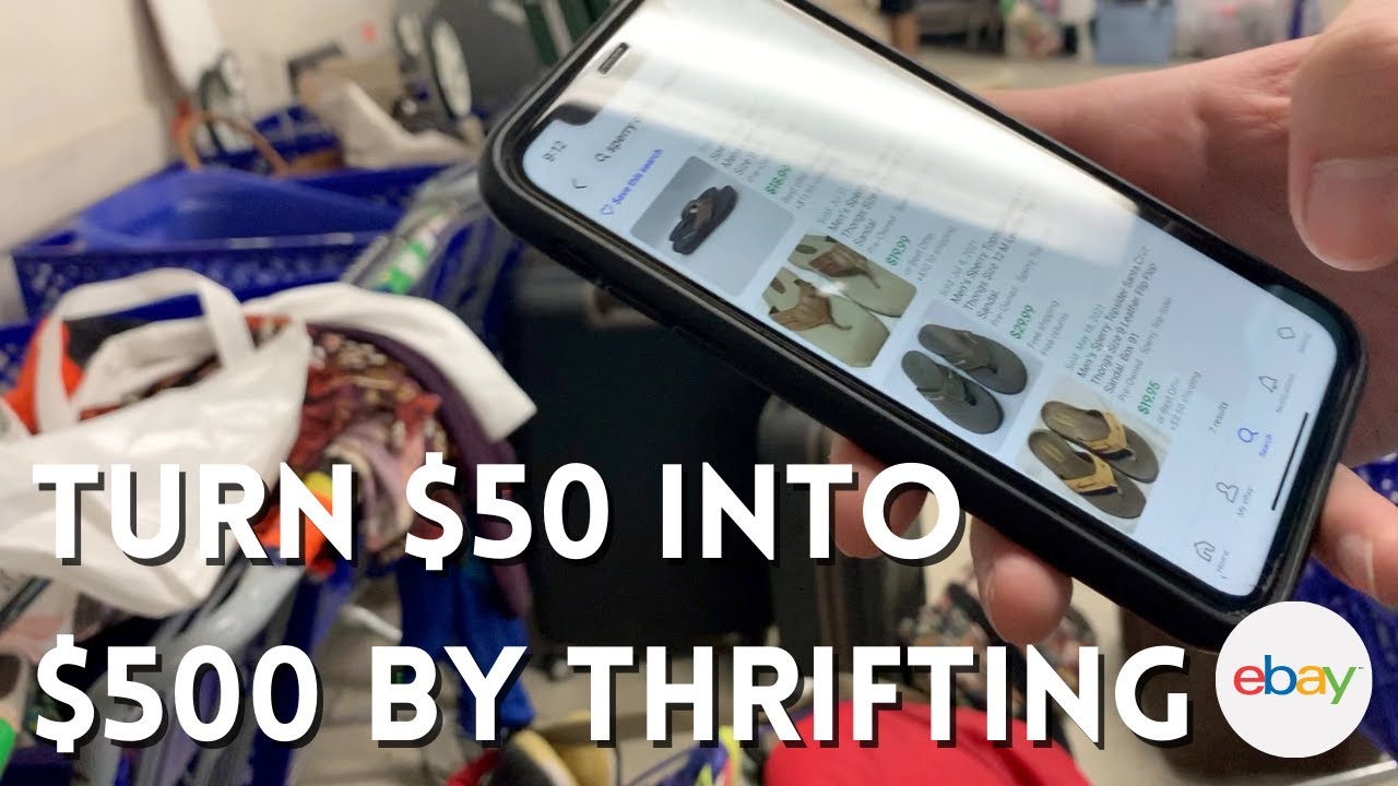 Can we turn $50 into $500 by THRIFTING FOR PROFIT? | Thrift with Me for Ebay