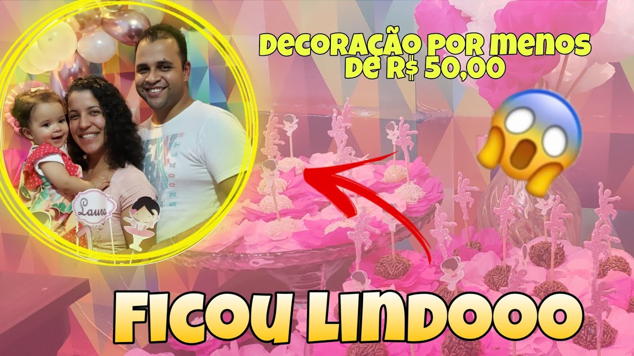 COMO FAZER UMA FESTA INFANTIL SIMPLES E BARATO/ TEMA BAILARINA